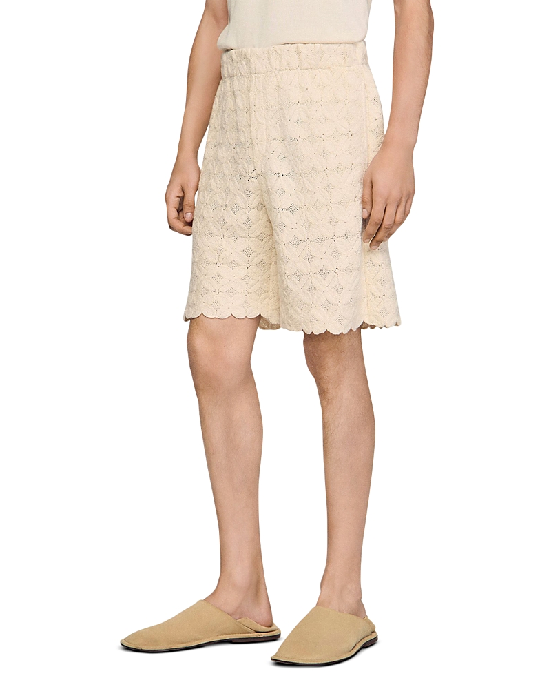Sandro Broderie Anglaise Cotton Shorts