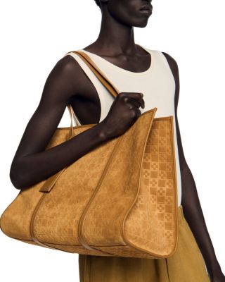 Split Leather Shopping Bag