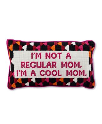Cool Mom Needlepoint Decorative Pillow