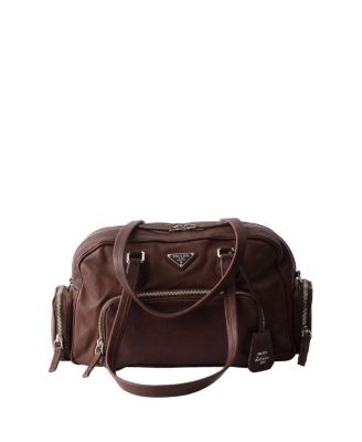  Large Washed Leather Top-Handle Bag