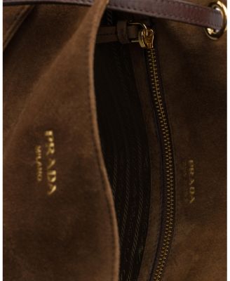  Carry Medium Suede Tote Bag