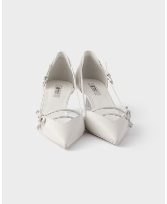  Women's Open-Side Leather Pumps