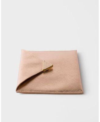 Saffiano Leather Envelope Clutch