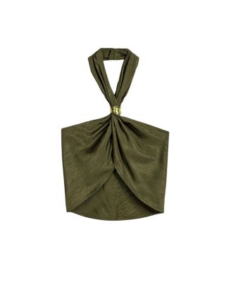  Twist Halter Neck Bustier