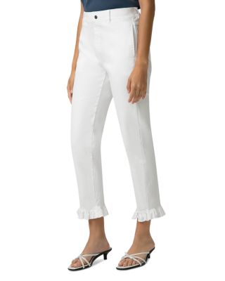 Ultra Soft Ruffled Denim Skimmer Pants