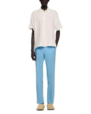 Square Cross Cotton Jacquard Shirt