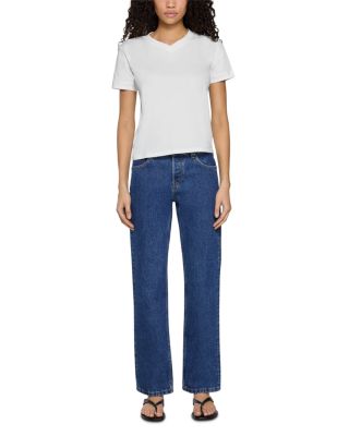 Ariel Mid Rise Wedgie Jeans in Manhattan