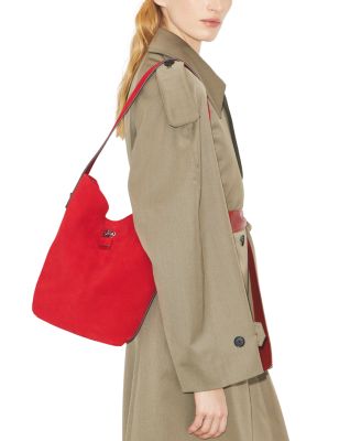 Slim Suede Bucket Bag