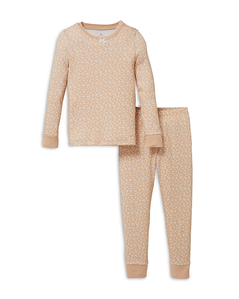 Petite Plume Girls' Ditsy Waltz Snug Fit Pajama Set - Baby, Little Kid, Big Kid