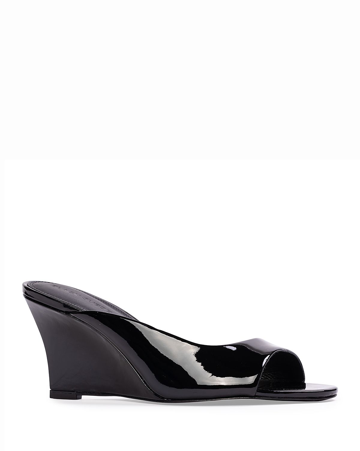 Black Suede Studio Women's Arisha 70 Mule Wedge Sandals