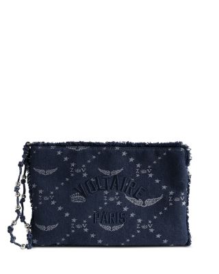 Angel ZV Monogram Denim Pouch