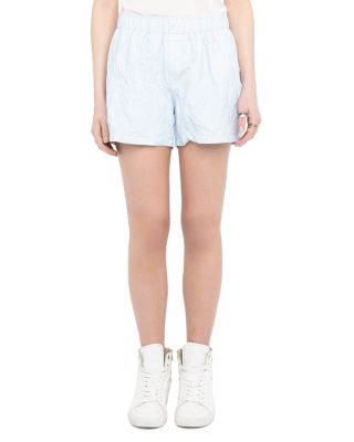 Pax Crinkled Leather Shorts