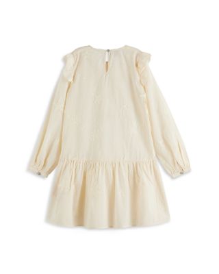 Girls' Fringe Embroidered Long Sleeve Dress - Little Kid, Big Kid