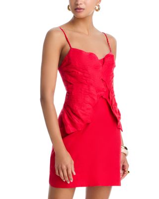 Flower Petal Mini Dress