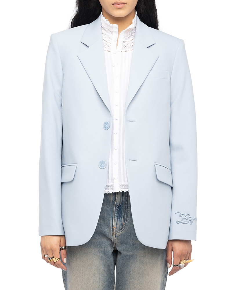 Zadig & Voltaire Vanille Notched Collar Blazer