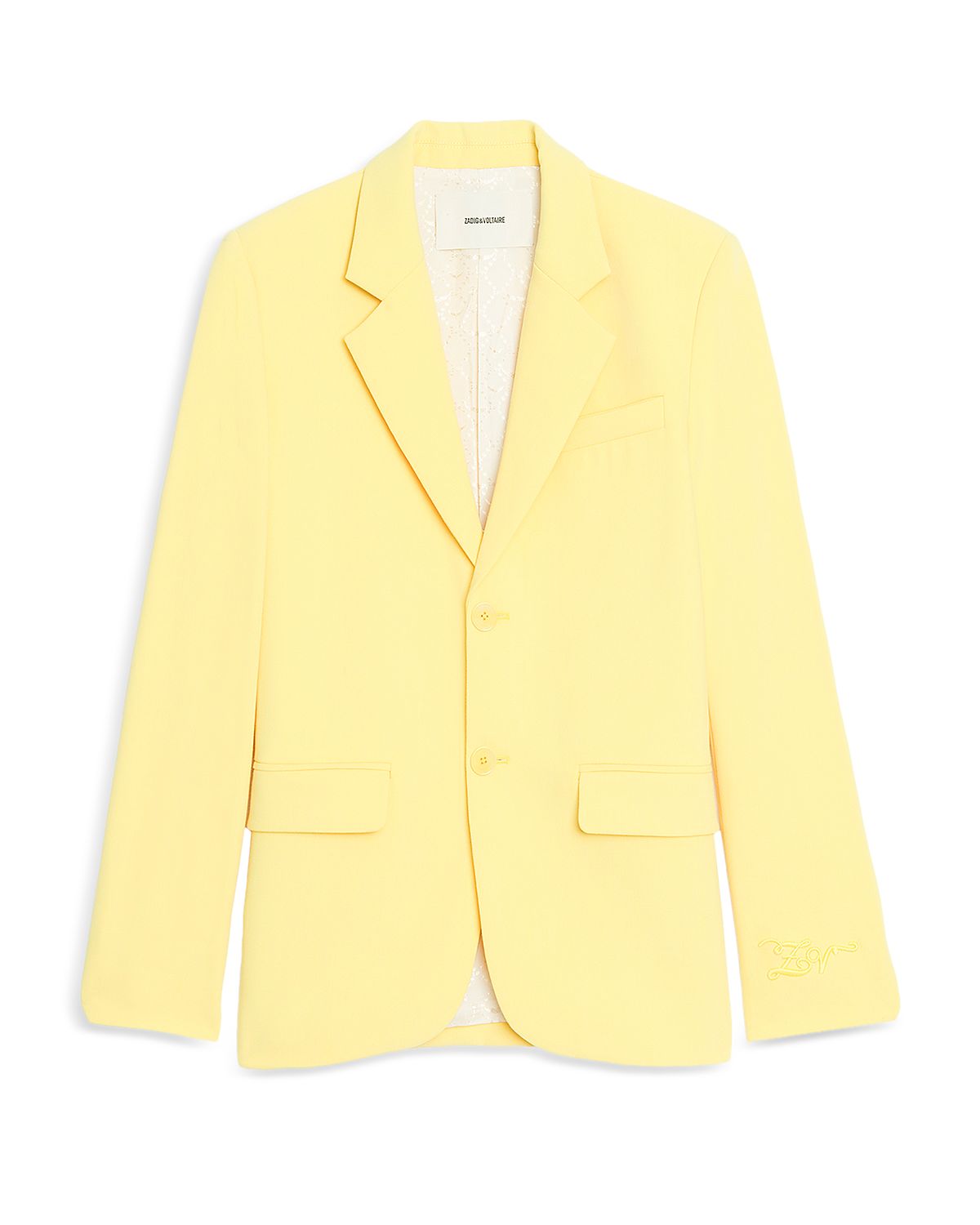 Zadig & Voltaire Vanille Notched Collar Blazer