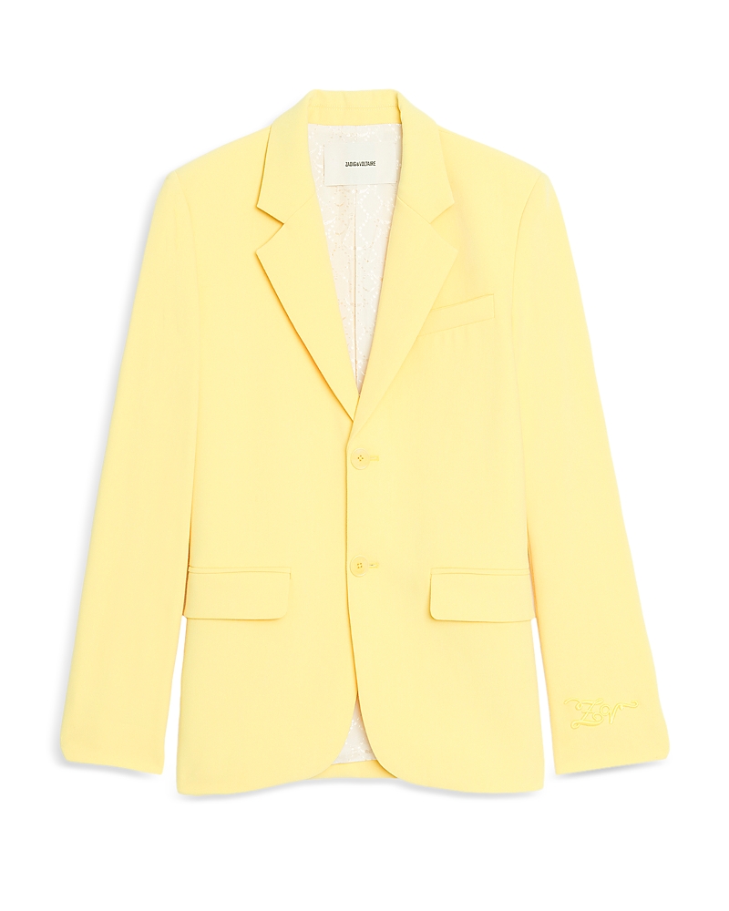 Zadig & Voltaire Vanille Notched Collar Blazer