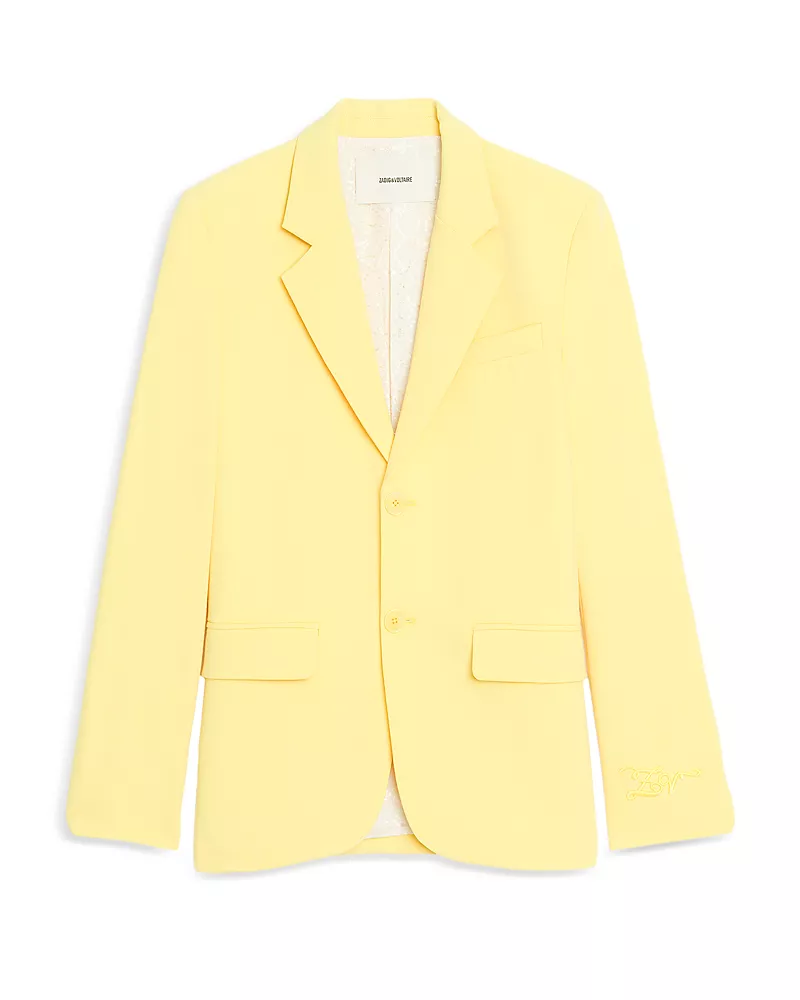 Zadig & Voltaire Vanille Notched Collar Blazer