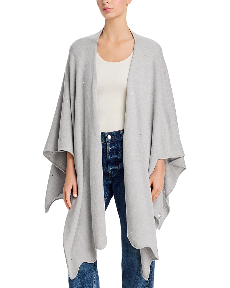 Carolyn Rowan Accessories Scattered Crystal Cotton & Cashmere Ruana