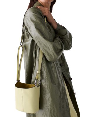 Halo Mini Leather Bucket Bag