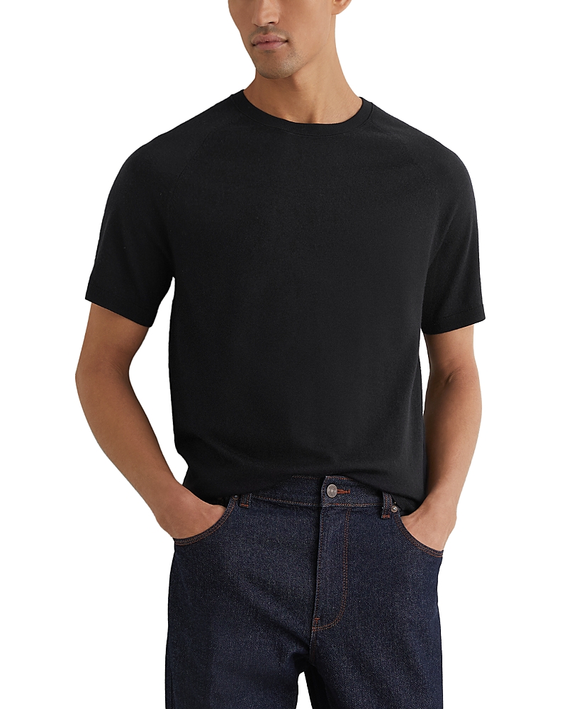 Reiss Raglan Merino Wool T-Shirt Sweater
