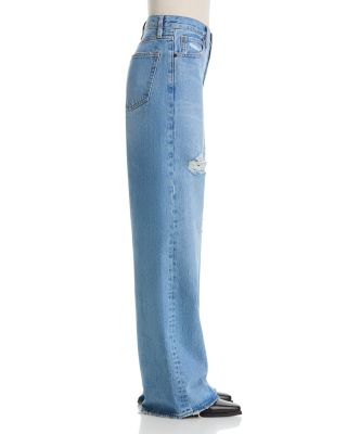 The Loose High Rise Low Slung Wide Leg Jeans in Sundrop