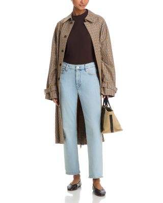 The Borrowed Mid Rise Slim Straight Jeans in Ida