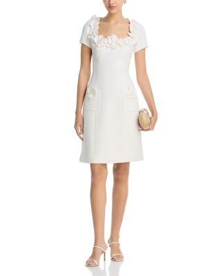 Crepe 3D Flower Dress