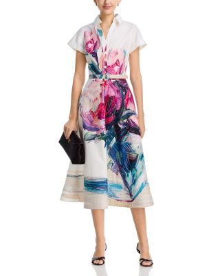 Floral Print Shirt Dress