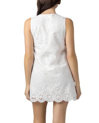 Eyelet Shift Dress