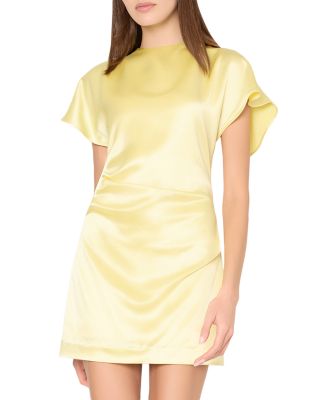 Kora Hammered Satin Mini Dress