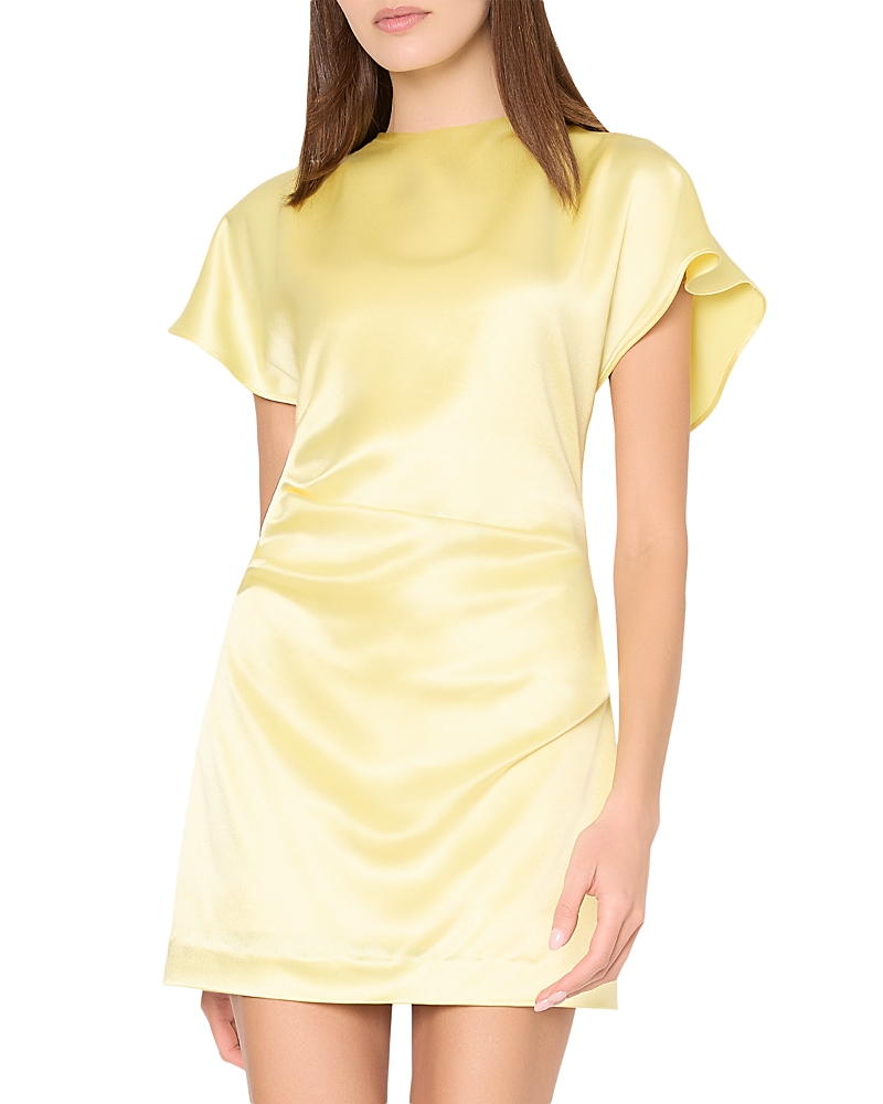 Milly Kora Hammered Satin Mini Dress