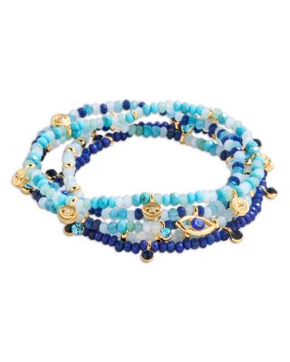 Indya Evil Eye Layered Bracelet Set