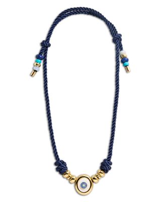 Evil Eye Paracord Necklace, 26"