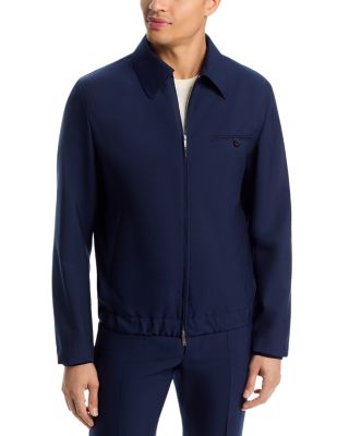 Wool Zip Blouson Jacket