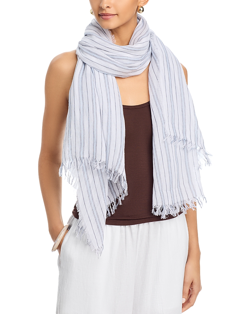 Vince Tri Stripe Cotton Scarf · OS