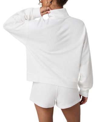 Piqu&eacute; Fleece Half Zip Sweatshirt