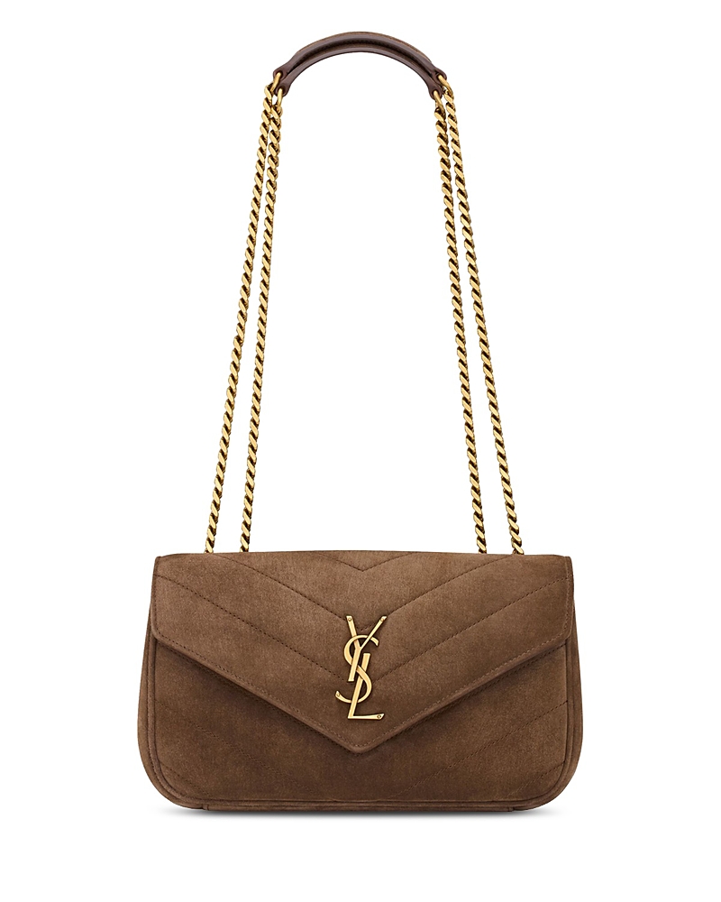 Saint Laurent Loulou Small in Matelasse Suede