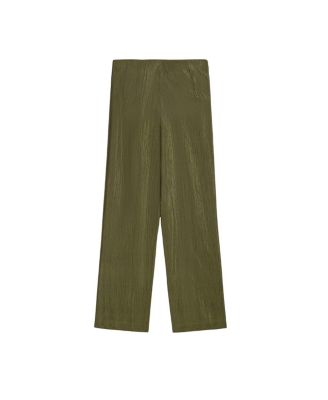 Straight-Leg Tailored Pants