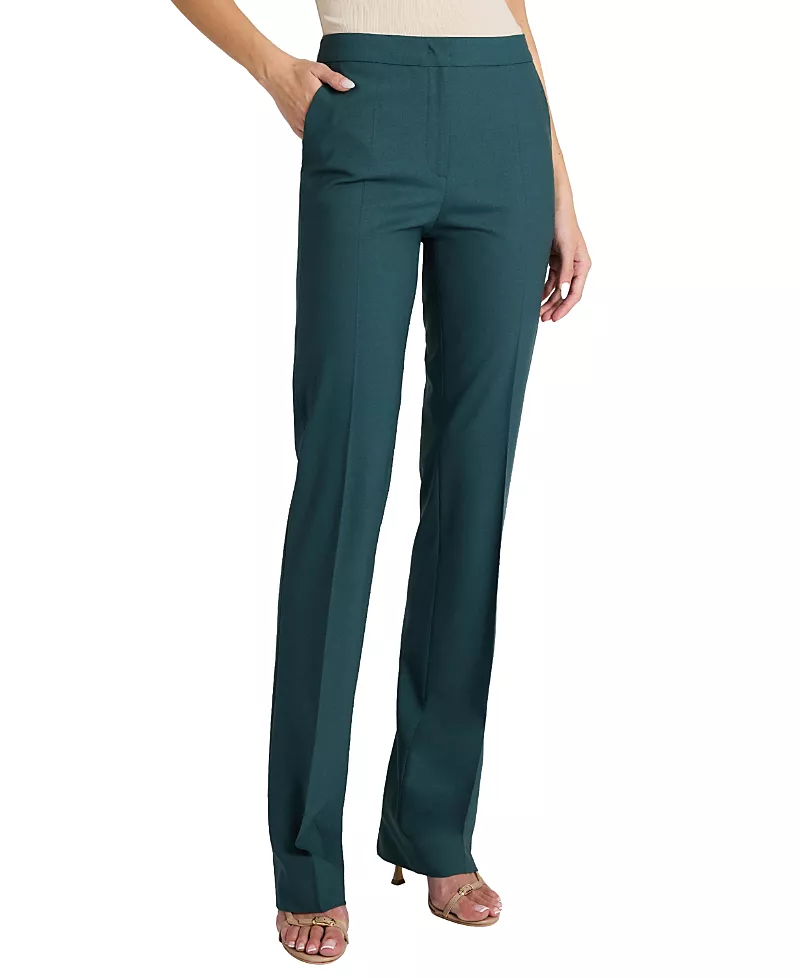 Santorelli Amara Wool Stretch Straight Leg Pant