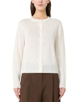 Weekend Max Mara Wkdbadia Cardigan Sweater In Sand