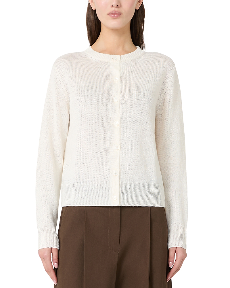 Weekend Max Mara Wkdbadia Cardigan Sweater In Sand