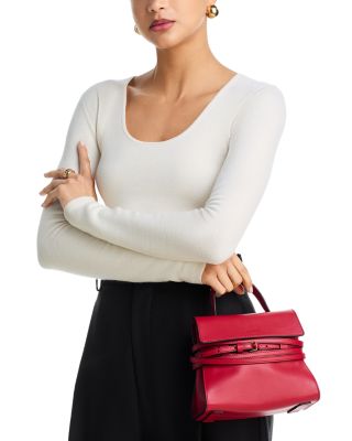 Tie Me Small Leather Shoulder Bag