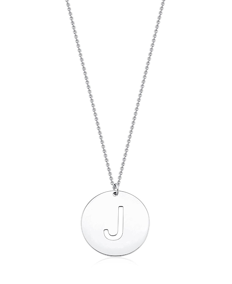 Oradina Sterling Silver Say My Name Initial Pendant Necklace