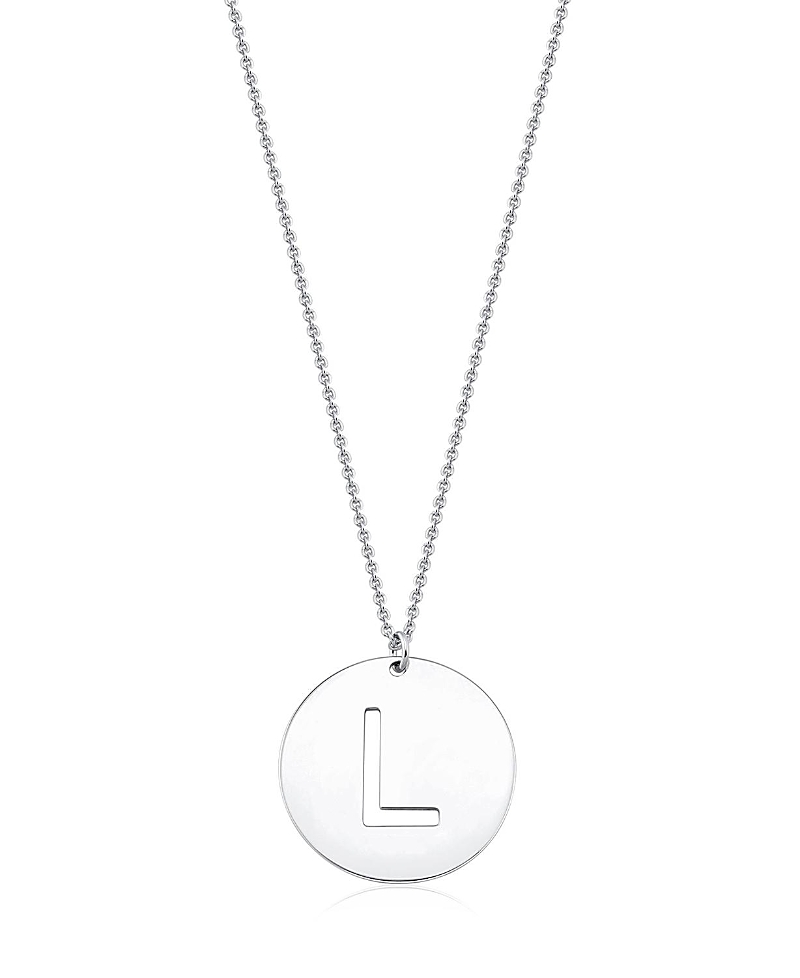 Oradina Sterling Silver Say My Name Initial Pendant Necklace · 18