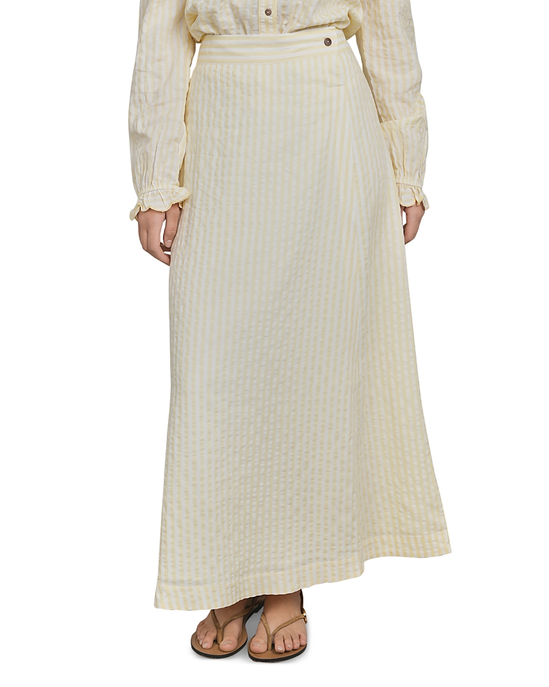 Point Wrap Maxi Skirt