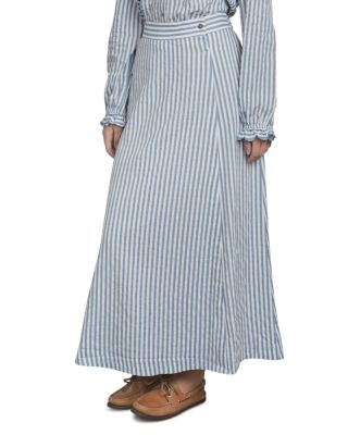 Point Wrap Maxi Skirt