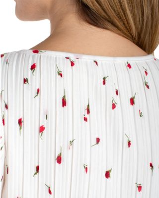 Flutter Sleeve Boat Neck Knit Top