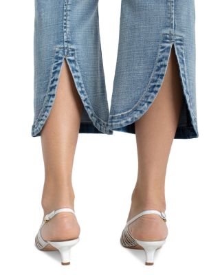Gia Glider High Rise Crop Flare Jeans in Brycecanyn