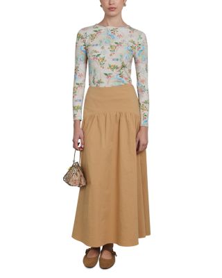Poplin Maxi Skirt